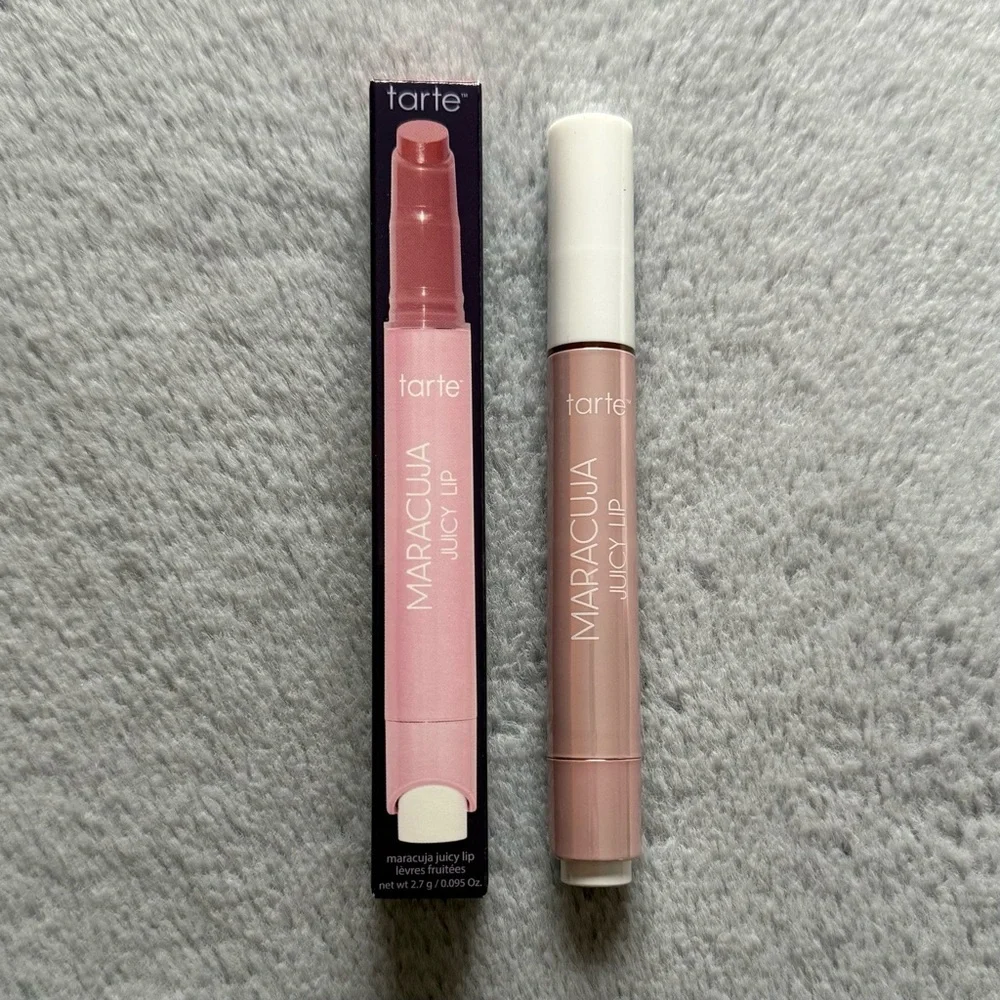 NIB Full Size Tarte Maracuja Vegan Juicy Lip Balm: Rose